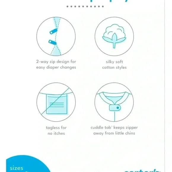 Like new. 3mo Carter’s Two Way zip “Little Brother” footie. Discount w bundle! - Picture 8 of 8